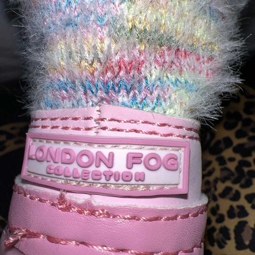 LONDON FOG Girls Bell Court Cold Weather Warm Lined Snow Boots Size 8‎ Rose